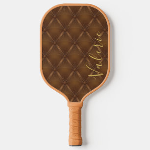 Palas De Pickleball Marrón de lujo moderno y negrita con nombre person