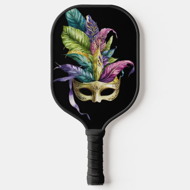 PALAS DE PICKLEBALL MÁSCARAS Y PURPLE & GOLD MARDI GRAS (Anverso)