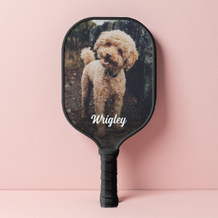 Palas De Pickleball Mascota de nombre corto Foto Superposición de degr