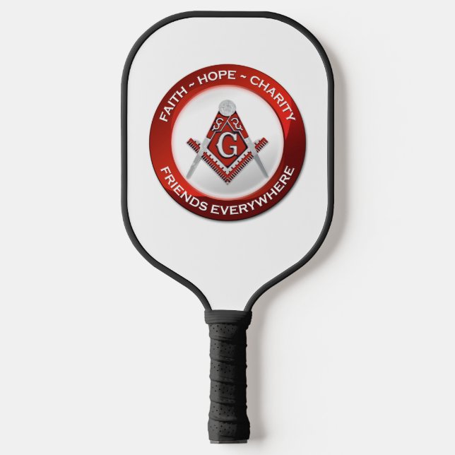 Palas De Pickleball Masonic Pickleball Paddle Red (Anverso)