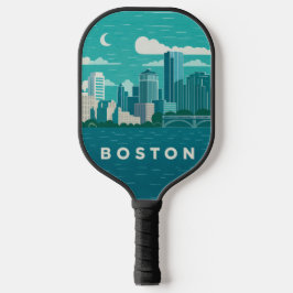 Palas De Pickleball Massachusetts Night Cityscape | Boston City