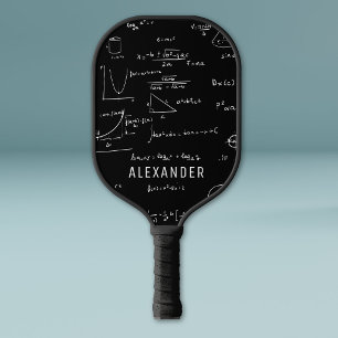 Palas De Pickleball Matemáticas en blanco y negro Ecuaciones Personali