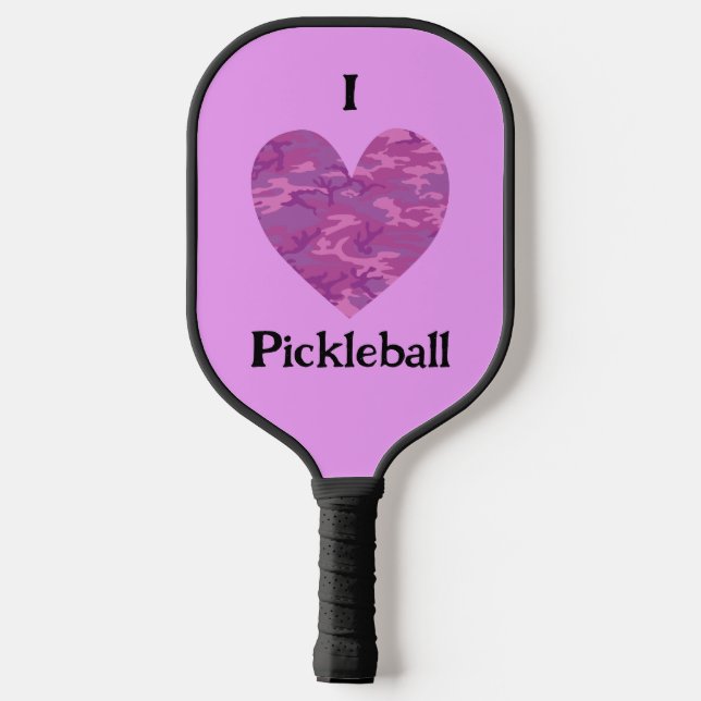 Palas De Pickleball Me encanta el camuflaje de bolas de bolas de pato  (Reverso )