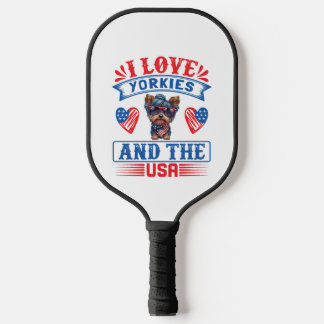 Palas De Pickleball Me encantan los Yorkies y los Estados Unidos 01