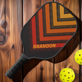 Palas De Pickleball Medianoche Sunset Nostalgage Vintage Chevron Fade