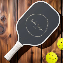 Palas De Pickleball Medio Siglo Moderno Mediterráneo Gris | Nombre del