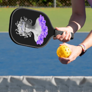Palas De Pickleball Medusa Gorgon Griega Mythology Purple Floral