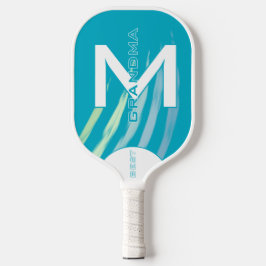 Palas De Pickleball Mejor Abuela Ciana con iniciales monogramadas
