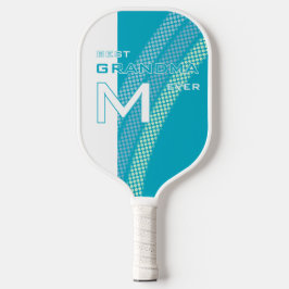 Palas De Pickleball Mejor Abuela Ciana con iniciales monogramadas con