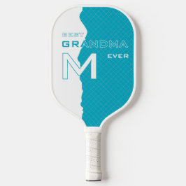 Palas De Pickleball Mejor Abuela Ciana con iniciales monogramadas con
