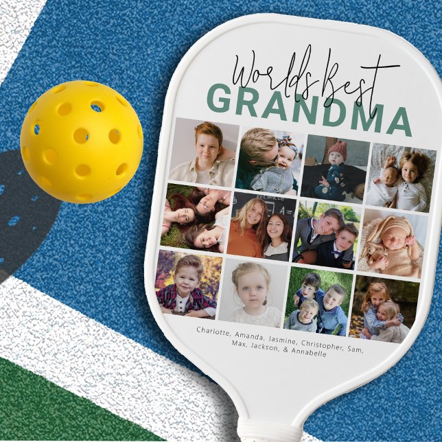 Palas De Pickleball Mejor Abuela del Mundo Verde | Collage de fotos (Subido por el creador)