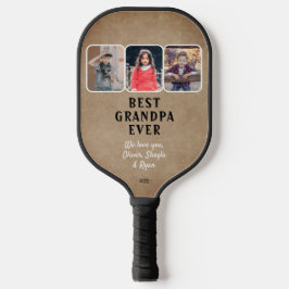 Palas De Pickleball Mejor Abuelo Rústico Abuelo Nunca Abuelitos 3 Coll
