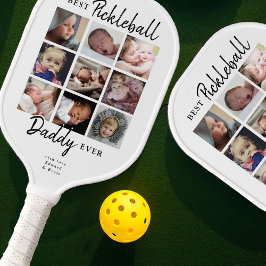 Palas De Pickleball Mejor Collage de Fotos de Papá Jugando Pickleball