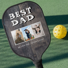 Palas De Pickleball Mejor Collage de fotos Rustic Dark Wood 3
