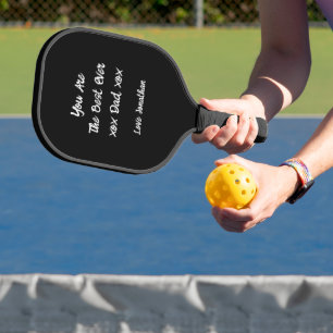 Palas De Pickleball Mejor guión de regalo de papá Moda Nombre personal