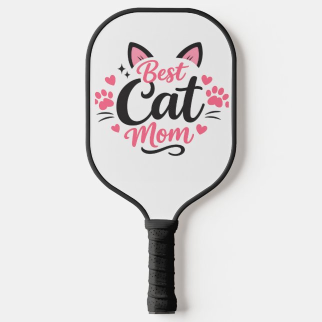 Palas De Pickleball Mejor Mamá de Gatos (Anverso)