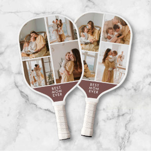 Palas De Pickleball Mejor Mamá Nunca 8 Collage de fotos Brown Pickleba