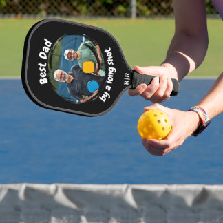 Palas De Pickleball Mejor regalo de foto para papá | Monograma moderno