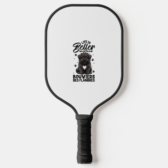 Palas De Pickleball Mejor vida con Bouvier des Flandres (Anverso)