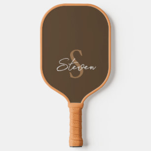 Palas De Pickleball Mentes personalizados con escritura de firma marró