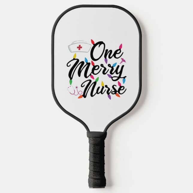 Palas De Pickleball Merry Nurse Navidades (Anverso)