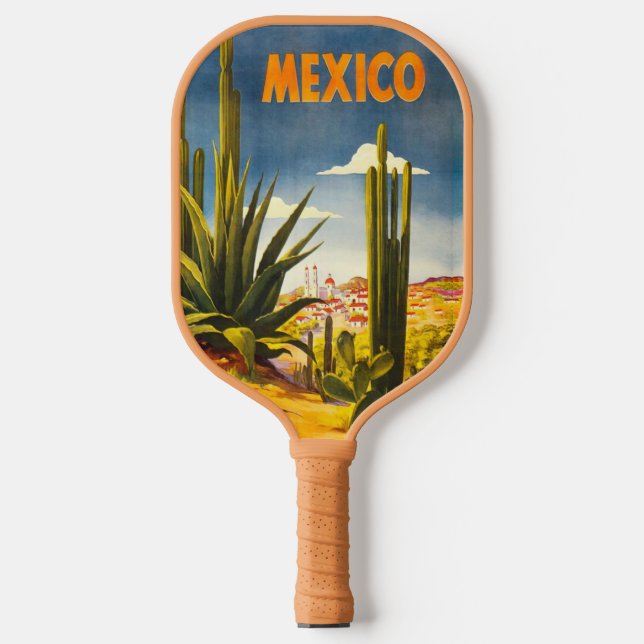 Palas De Pickleball México de estilo retro (Anverso)