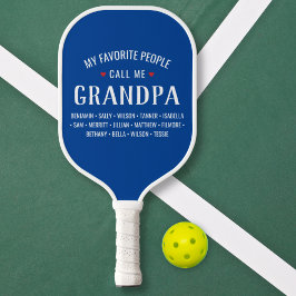 Palas De Pickleball Mi gente favorita me llama Personalizado abuelo