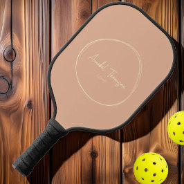 Palas De Pickleball Mid-Century Modern Durazno Dulce | Nombre del Scri