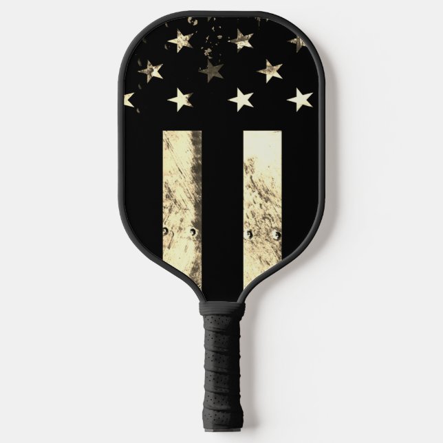 Palas De Pickleball Military Desert Sepia American Flag Custom (Anverso)