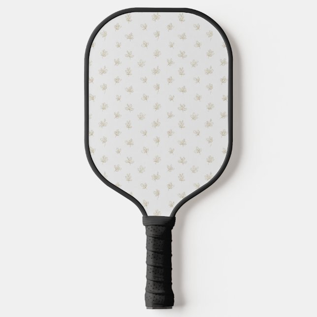 Palas De Pickleball Minimal Botanical Line Art Pattern (7) (Anverso)