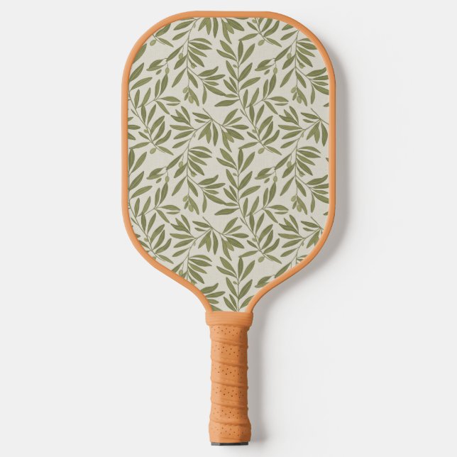 Palas De Pickleball Minimal Olive Branch Pattern (Anverso)