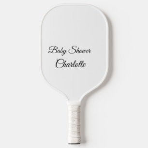 Palas De Pickleball MINIMAL SIMPLE.CUTIE AGREGAR NOMBRE BEBÉ ducha de