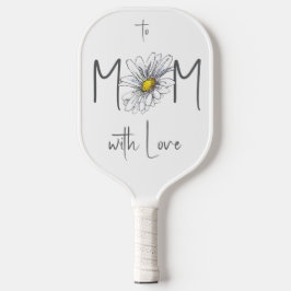 Palas De Pickleball Minimal Watercolor Daisy Mom Named Mothers Day 
