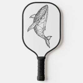 Palas De Pickleball Minimalist Geometric Whale Pickleball Paddle
