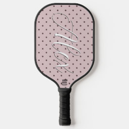 Palas De Pickleball Minimalista Lindo Suave Rosa Claro Marrón Lunares