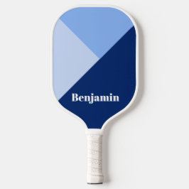 Palas De Pickleball Minimalista Moderno Nombre Personalizado Azul