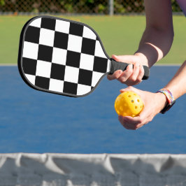 Palas De Pickleball Minimalista Retro Cuadros – Streetwear Monocromo