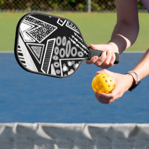 Palas De Pickleball Moda Black And White Runway 2022 Inspirada