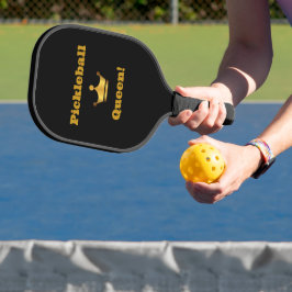 Palas De Pickleball Moda de canto Reina paleta de oro/negro - personal