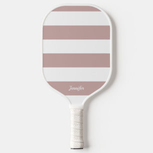 Palas De Pickleball Moda Dusty Rosa Stripes Striping Personalizado