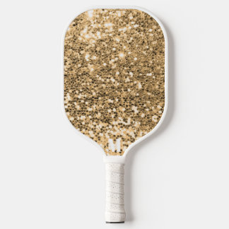 Palas De Pickleball Moda Purpurinoso blanco dorado parquea Monograma m