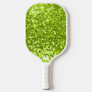 Palas De Pickleball Moda Purpurinoso blanco verde esparce monograma mo