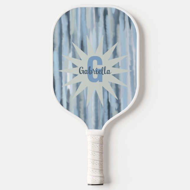 Palas De Pickleball Modalidad de color azul marino onograma (Anverso)