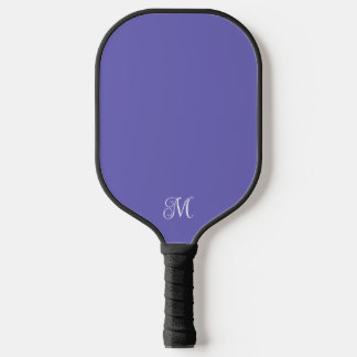 Palas De Pickleball Modern Elegant Monogram in Purple or Any Color