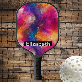 Palas De Pickleball Modern Pink Color Fusion Personalized