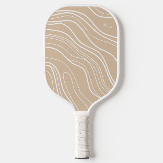 Palas De Pickleball Moderna onda de arena neutra personalizada