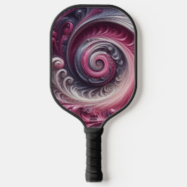 Palas De Pickleball Moderno abstracto simple con tonos rosados y morad