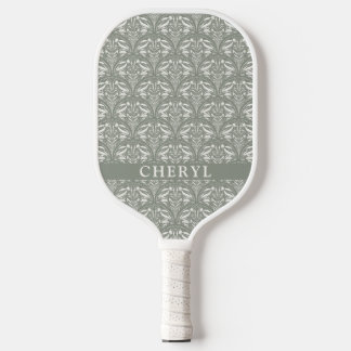 Palas De Pickleball Moderno Boho verde de sabio suave personalizado
