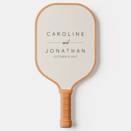 Palas De Pickleball Moderno casamiento Minimalista personalizado nombr