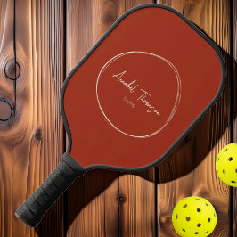 Palas De Pickleball Moderno de mediados de siglo Siena quemada | Nombr